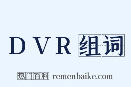 DVR组词是什么意思的图片